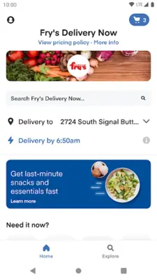 Frys Delivery Now android App screenshot 2